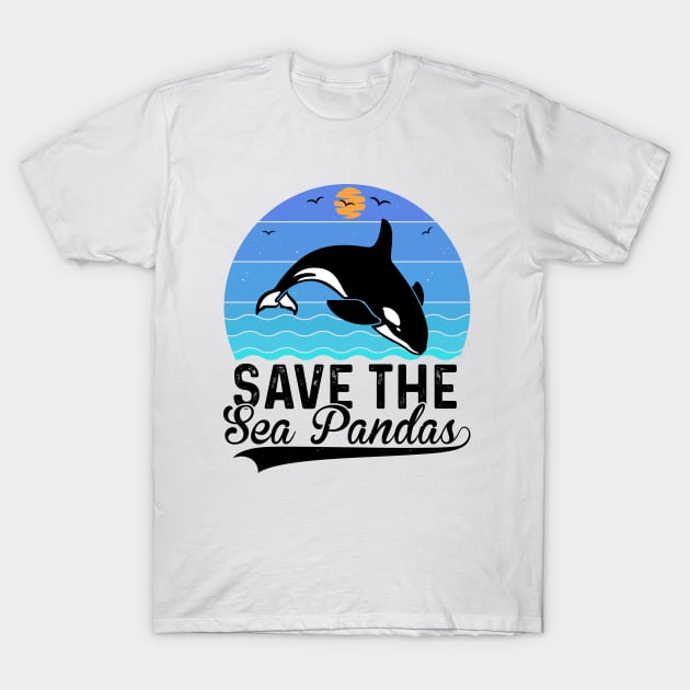 Save The Sea Pandas T-Shirt by busines_night